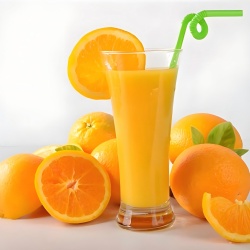 Orange flavor solid drink